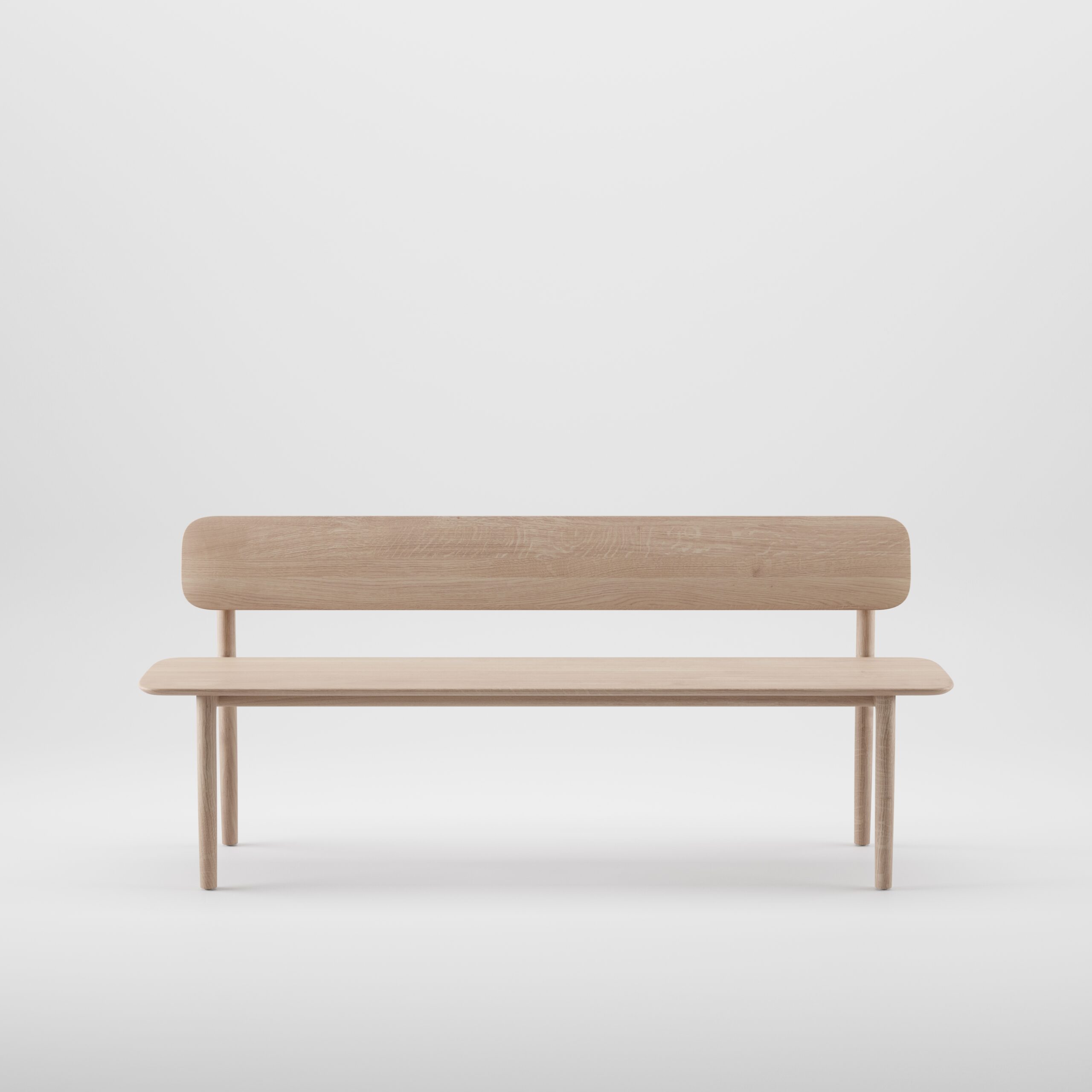 Neva bench with backrest fabric seat Range 1 - Image 11