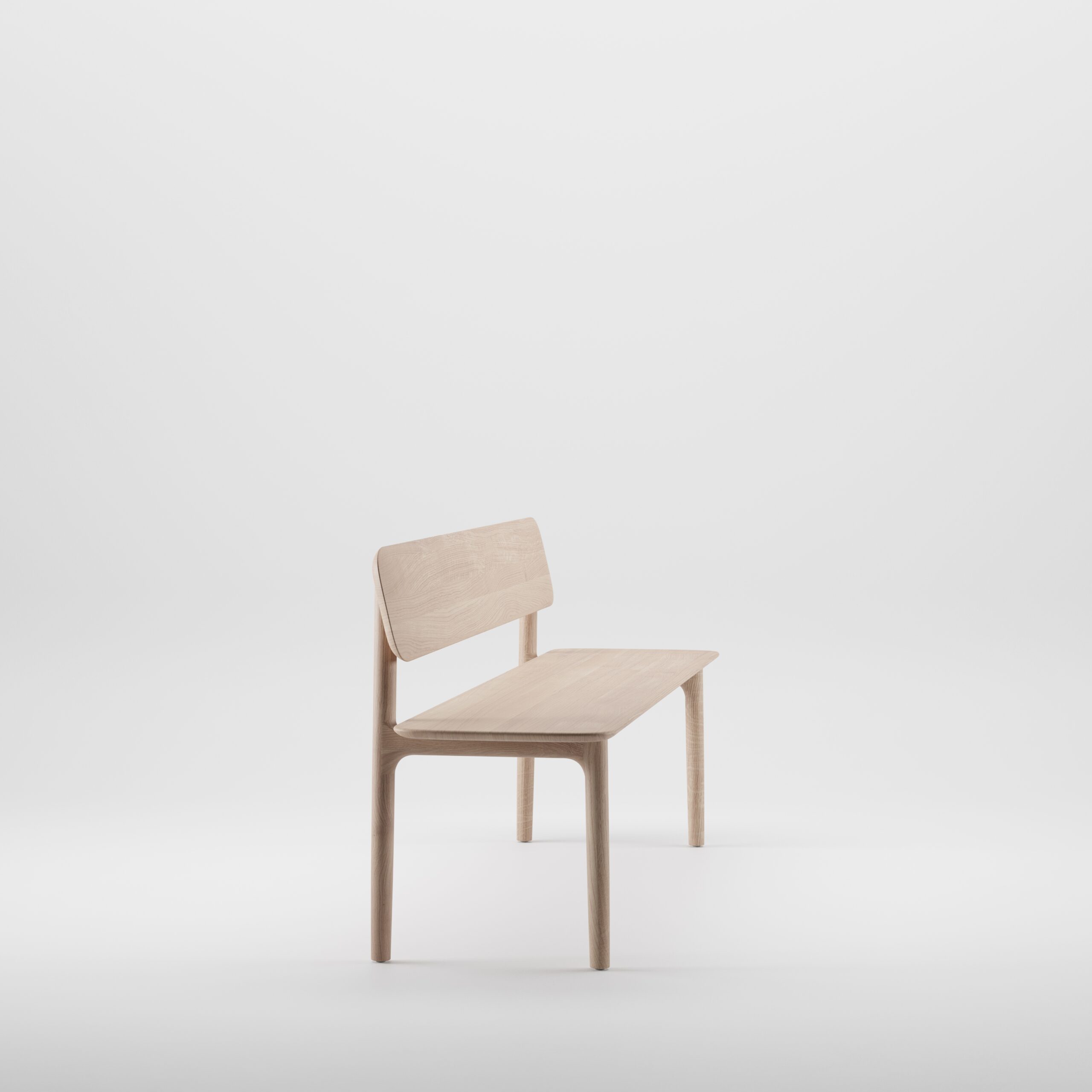 Neva bench with backrest fabric seat Range 1 - Image 6