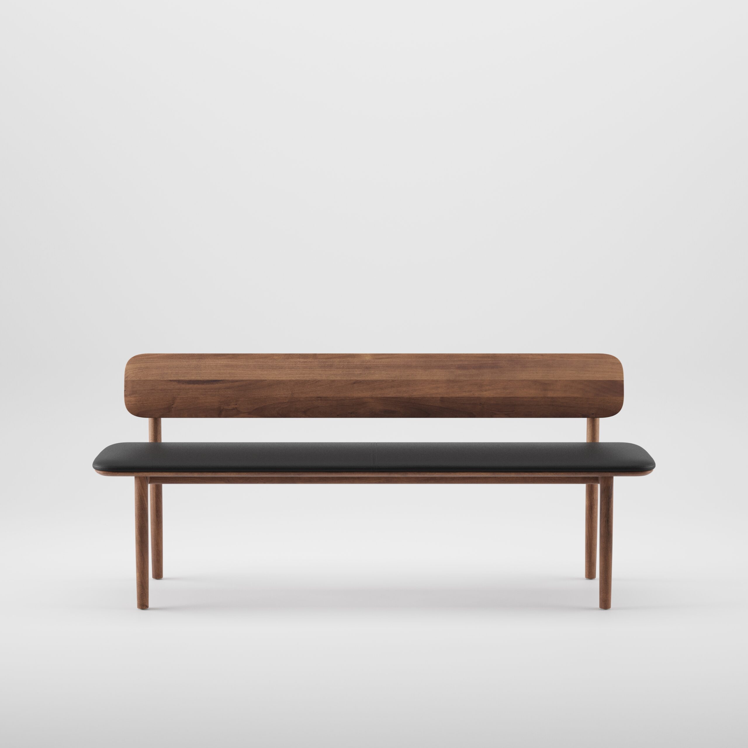 Neva bench with backrest fabric seat Range 1 - Image 4