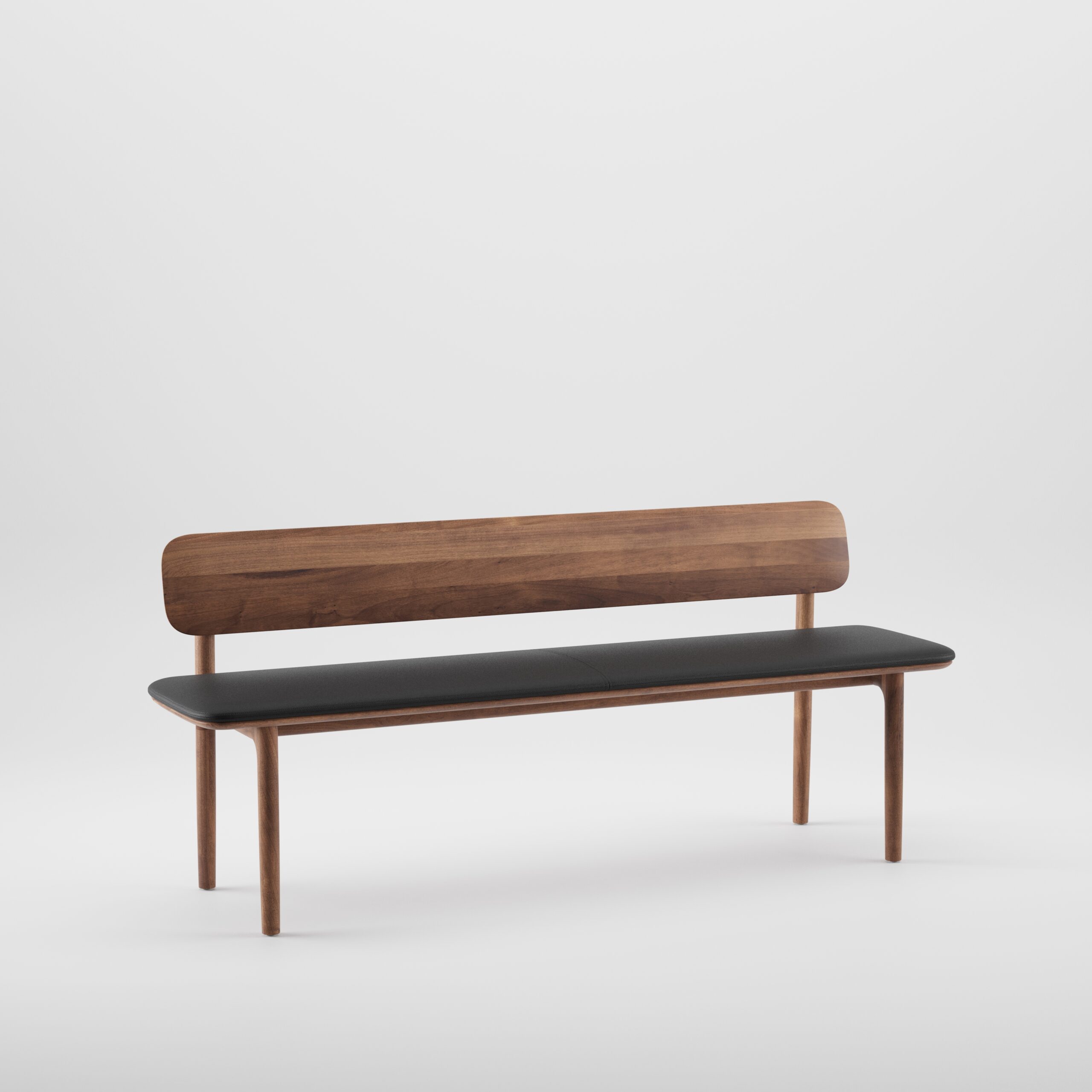 Neva bench with backrest fabric seat Range 1 - Image 3
