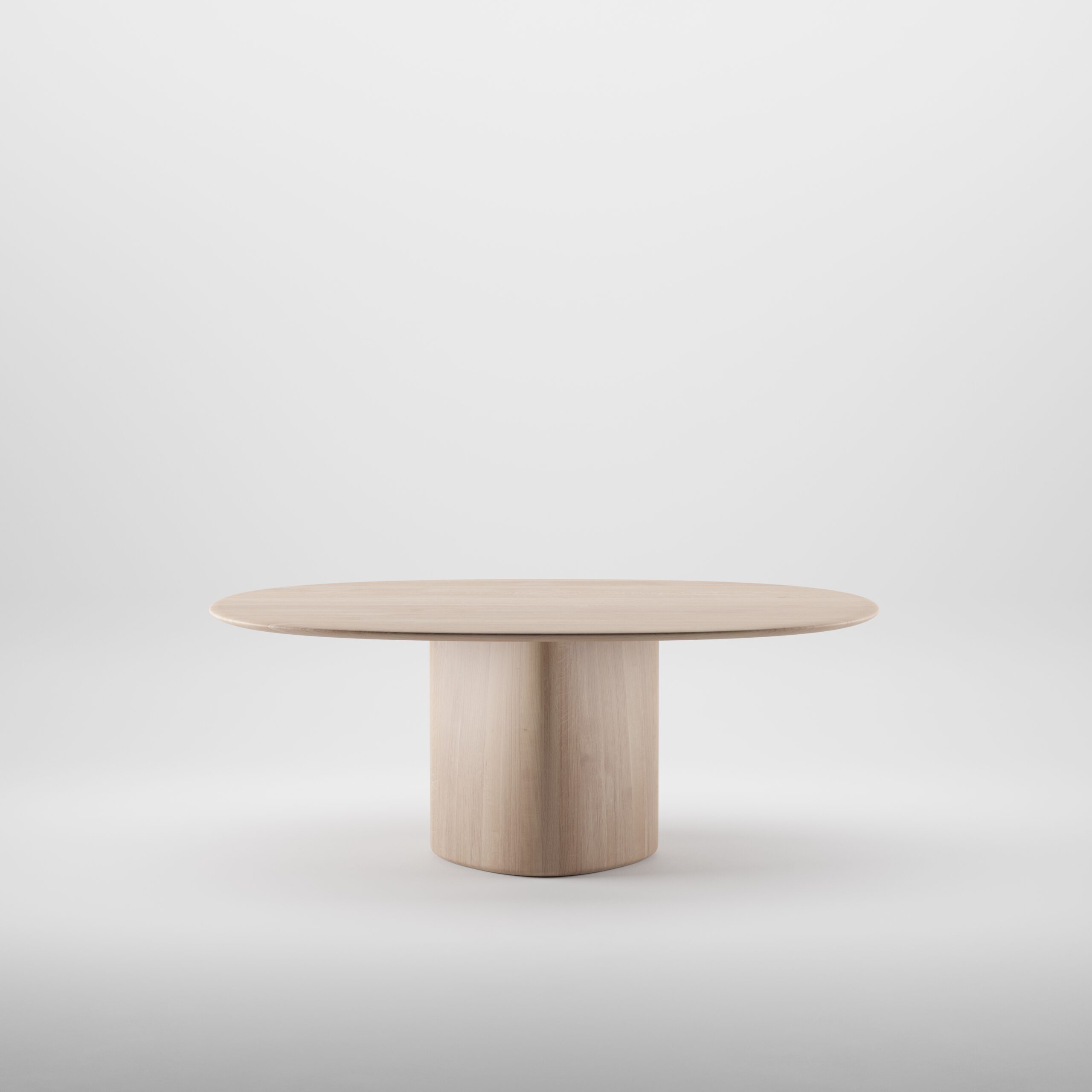 Column table oval single base