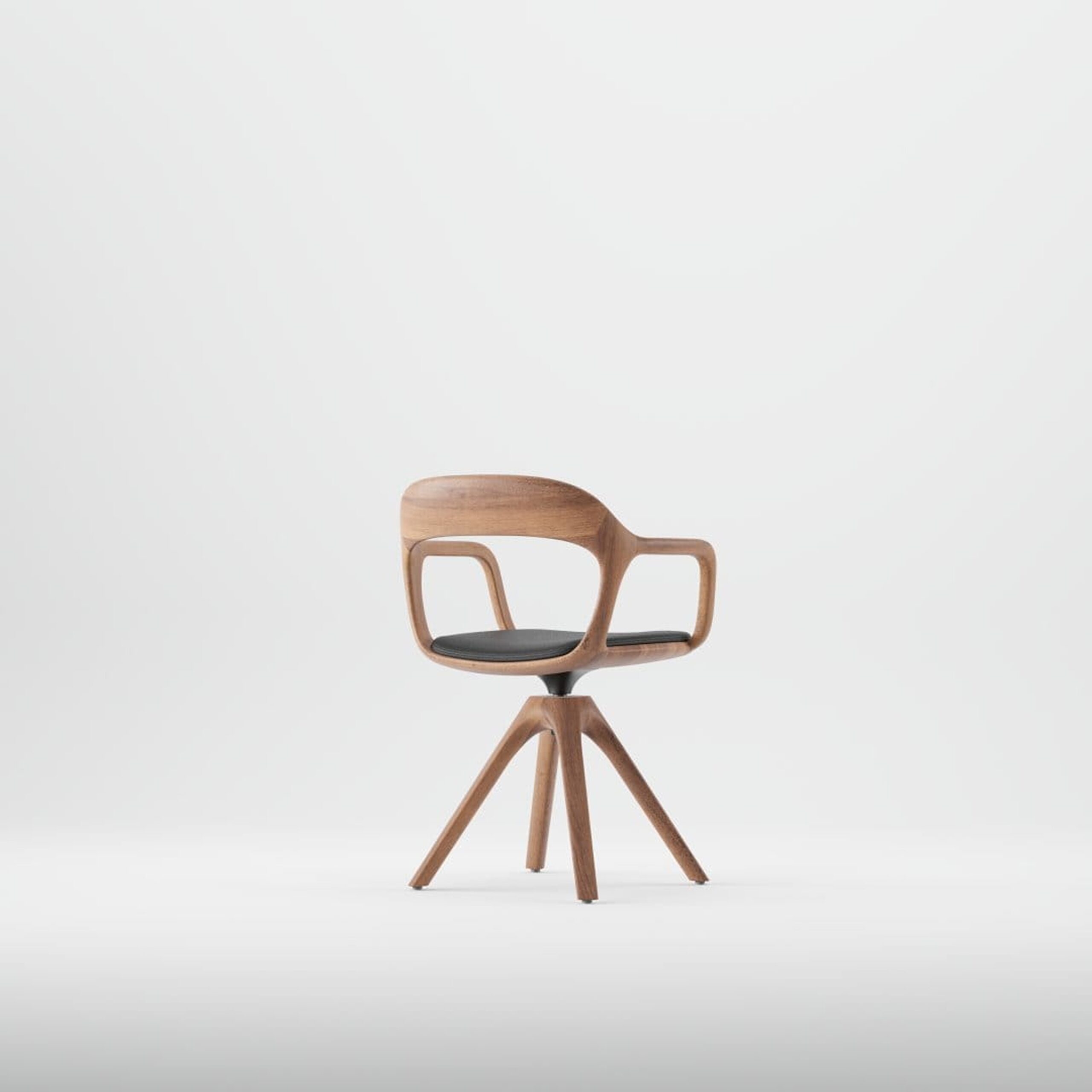 Leno upholstered seat and wooden backrest - Image 3